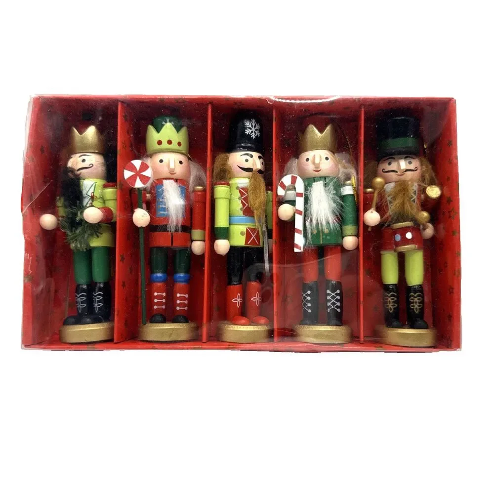 CHRISTMAS NUTCRACKERS Wooden Soldier Ornaments 5